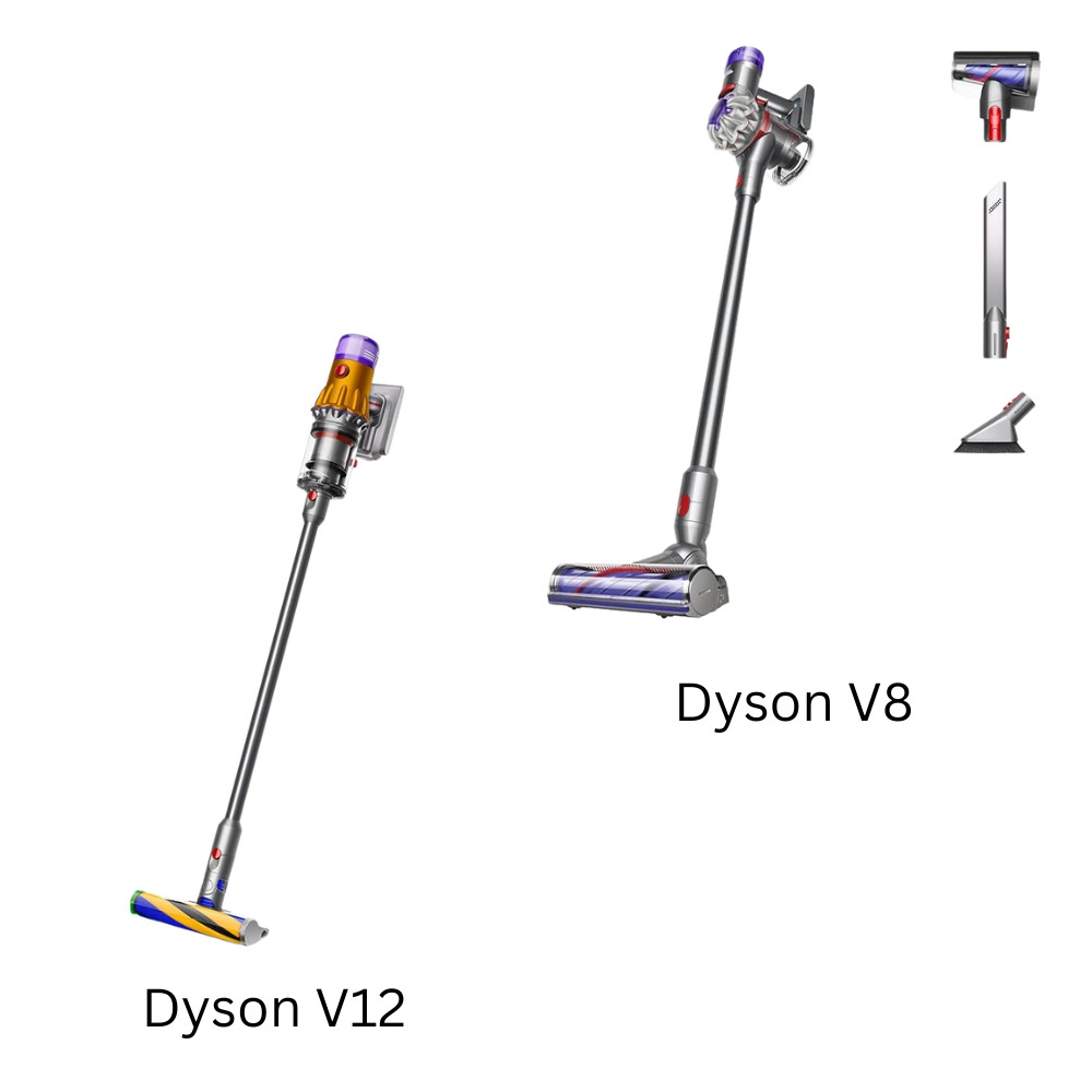 Dyson V8 and V12