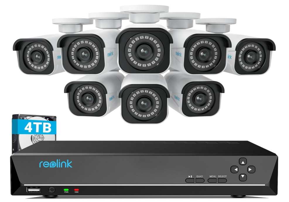 Reolink 16-Channel 4K PoE Security Camera System 