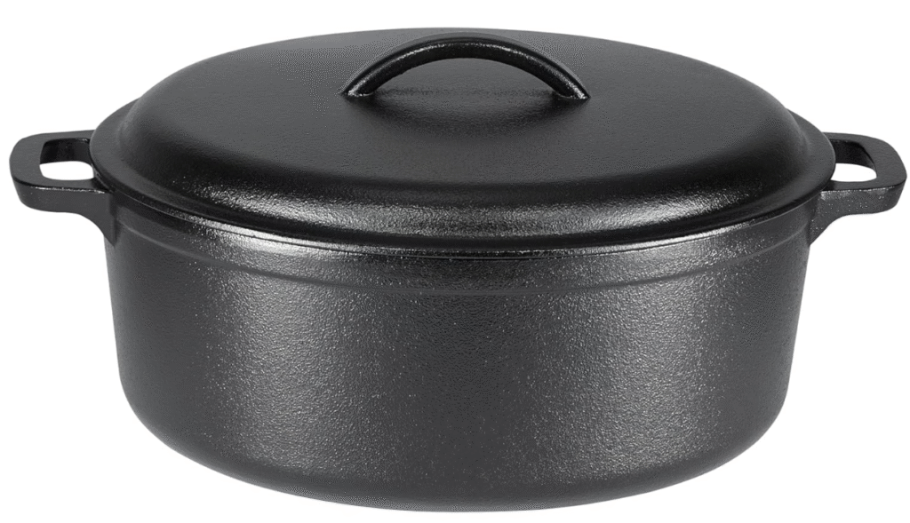 Amazon Basics Pre-Seasoned Cast Iron Dutch Oven