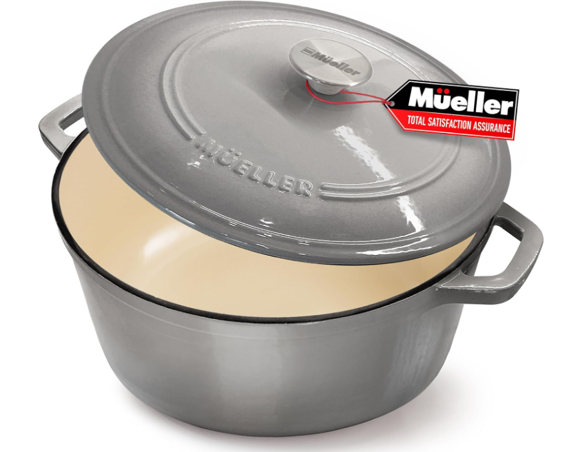 DuraCast Enameled Heavy-Duty Casserole with Stainless Knob