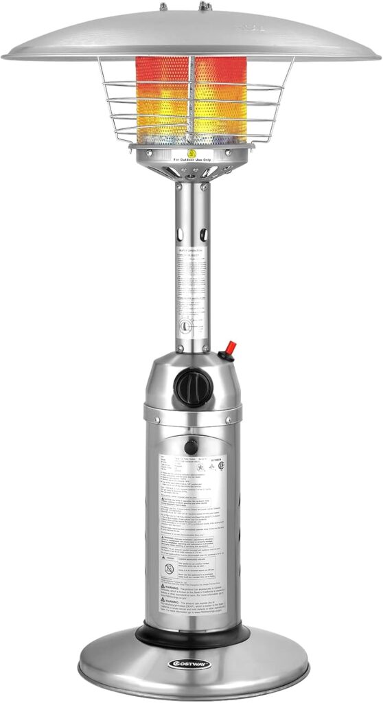 Giantex 11,000 BTU Portable Tabletop Propane Patio Heater