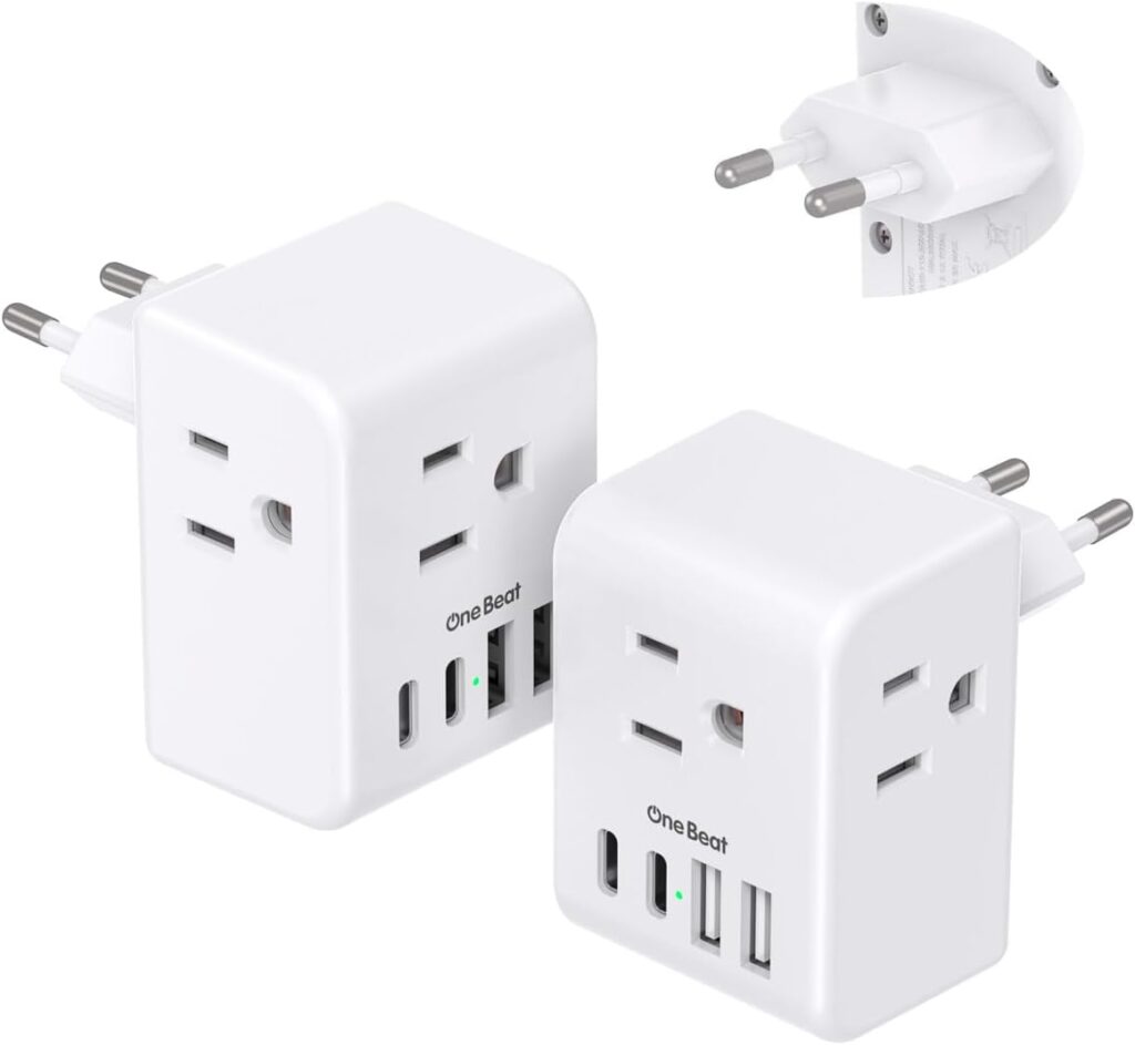 TESSAN European Travel Plug Adapter
