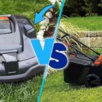 Robot lawn mower vs riding mower