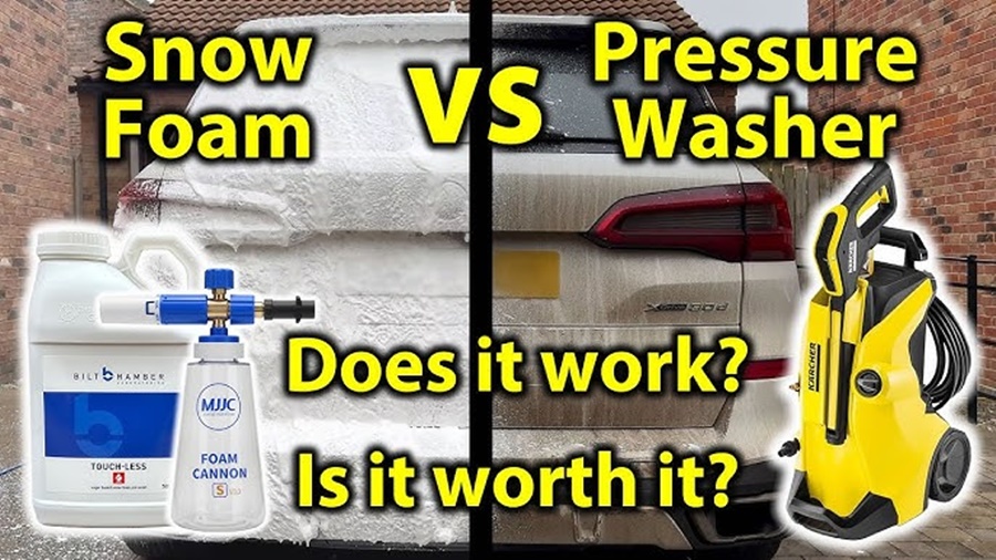 Pressure Washer vs Foam Cannon