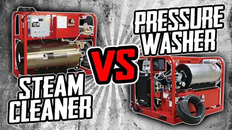 pressure washer vs steam cleaner